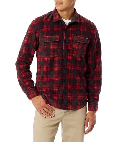 8/23/2021 Olympus Plaid Microfleece Shirts for Men | Mulled Wine