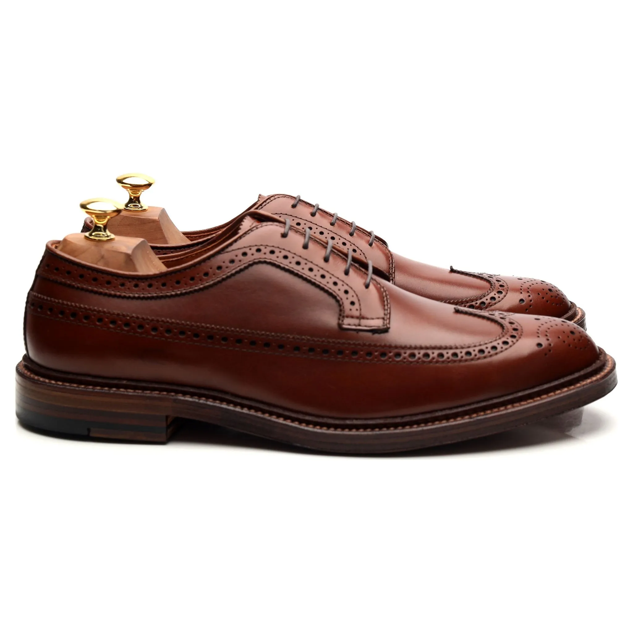 '979' Tan Brown Leather Derby Brogues UK 9.5 / UK 11.5