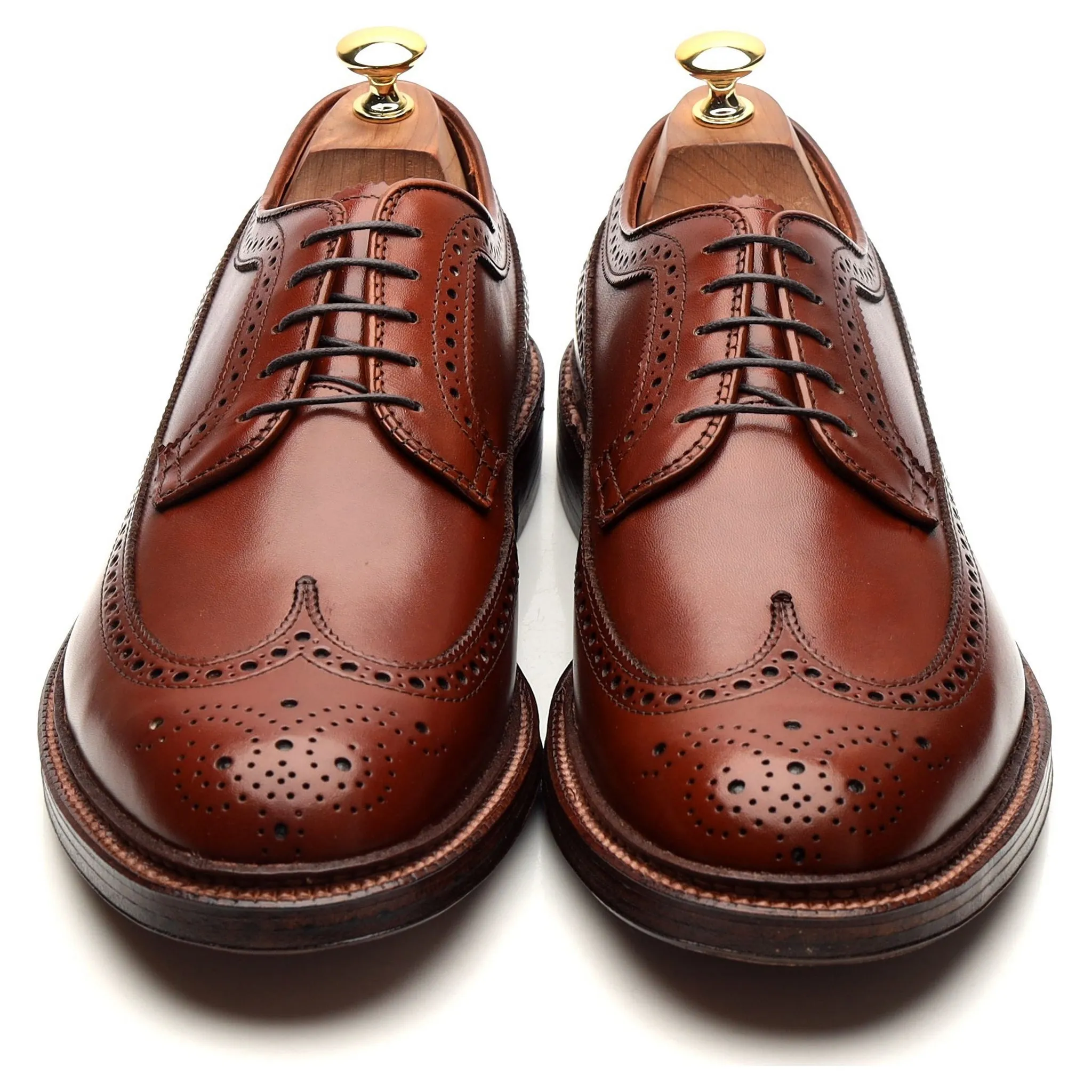 '979' Tan Brown Leather Derby Brogues UK 9.5 / UK 11.5