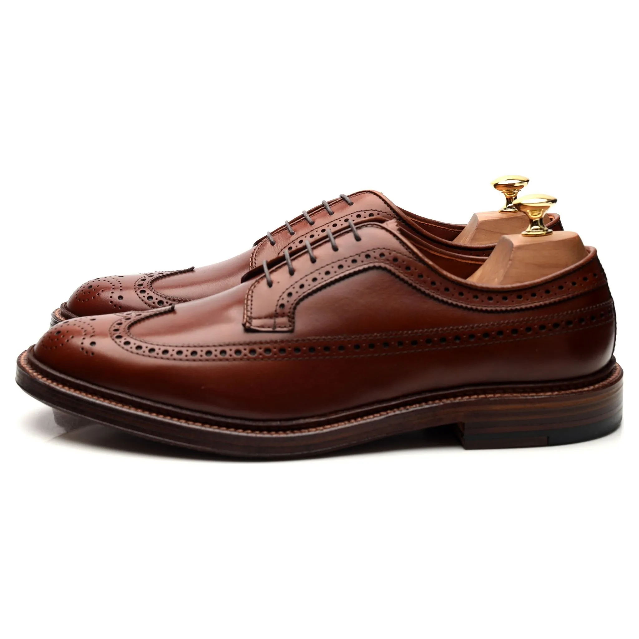 '979' Tan Brown Leather Derby Brogues UK 9.5 / UK 11.5