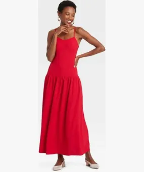 A New Day Women's Maxi Drop Waist Dress