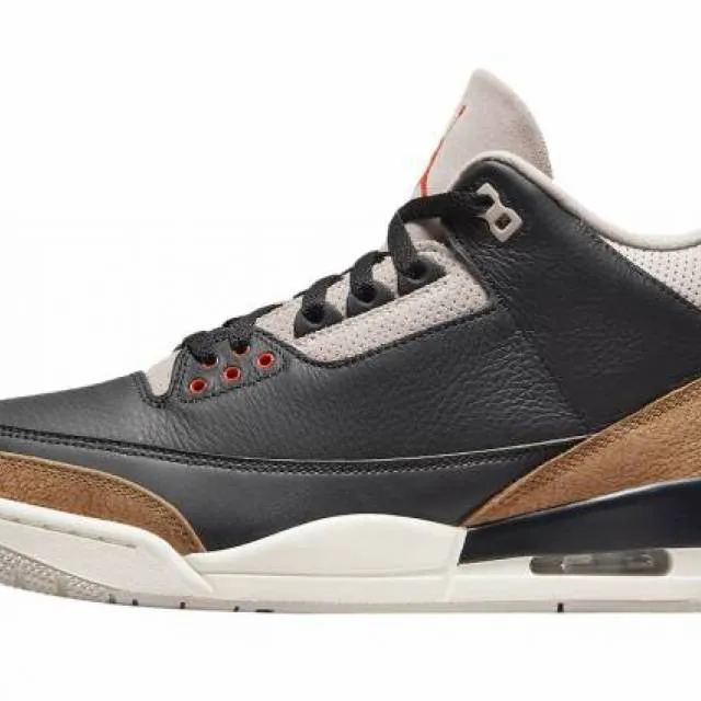 Air jordan 3 retro desert elephant black rush orange fossil stone sail