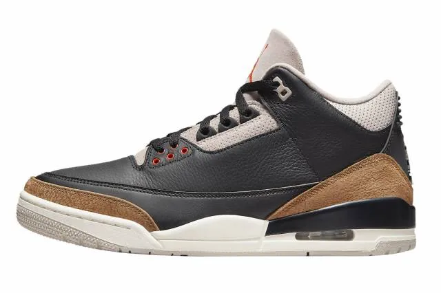 Air jordan 3 retro desert elephant black rush orange fossil stone sail