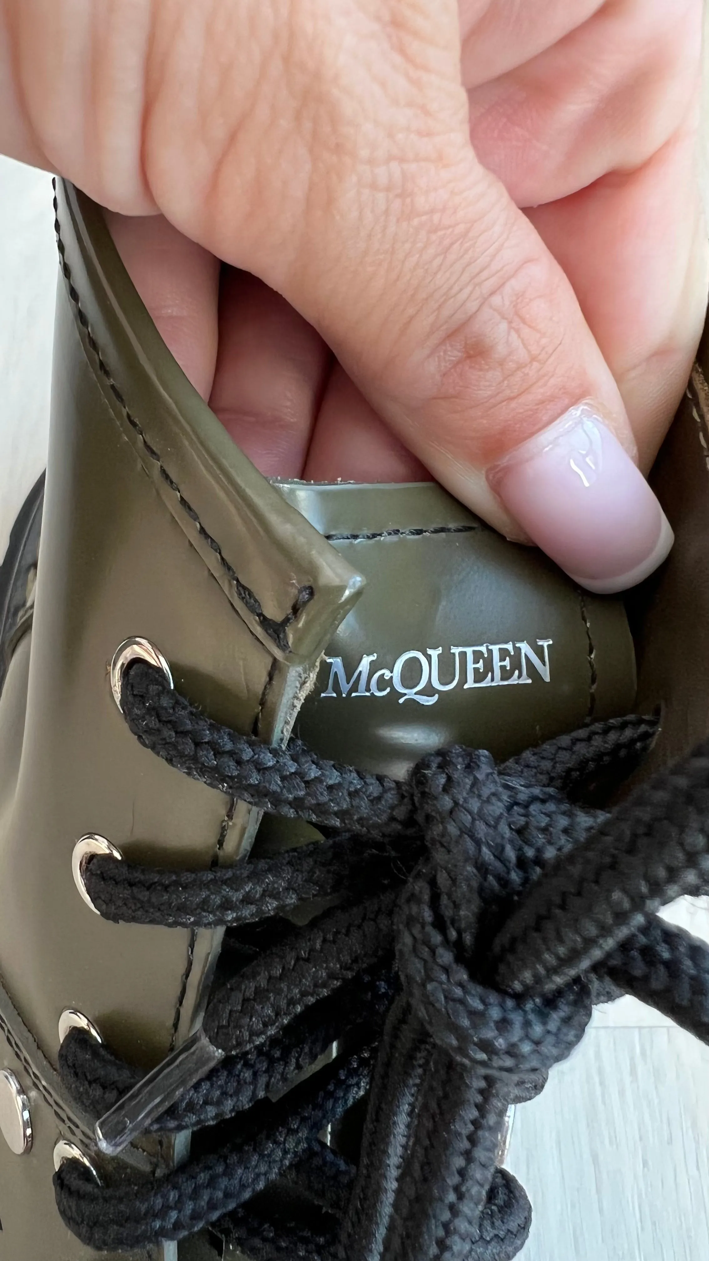 Alexander McQueen Tread Lace up Boot