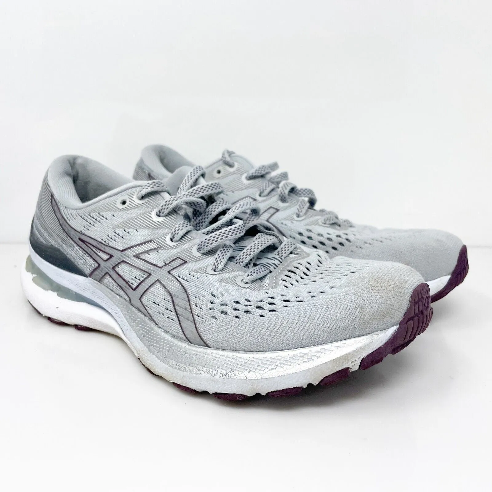 Asics Womens Gel Kayano 28 1012B046 Gray Running Shoes Sneakers Size 6.5 W