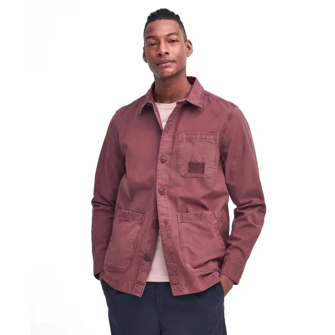 BARBOUR DEWSBURY GARMENT DYED OVERSHIRT MOS0374BR14 Desert Clay