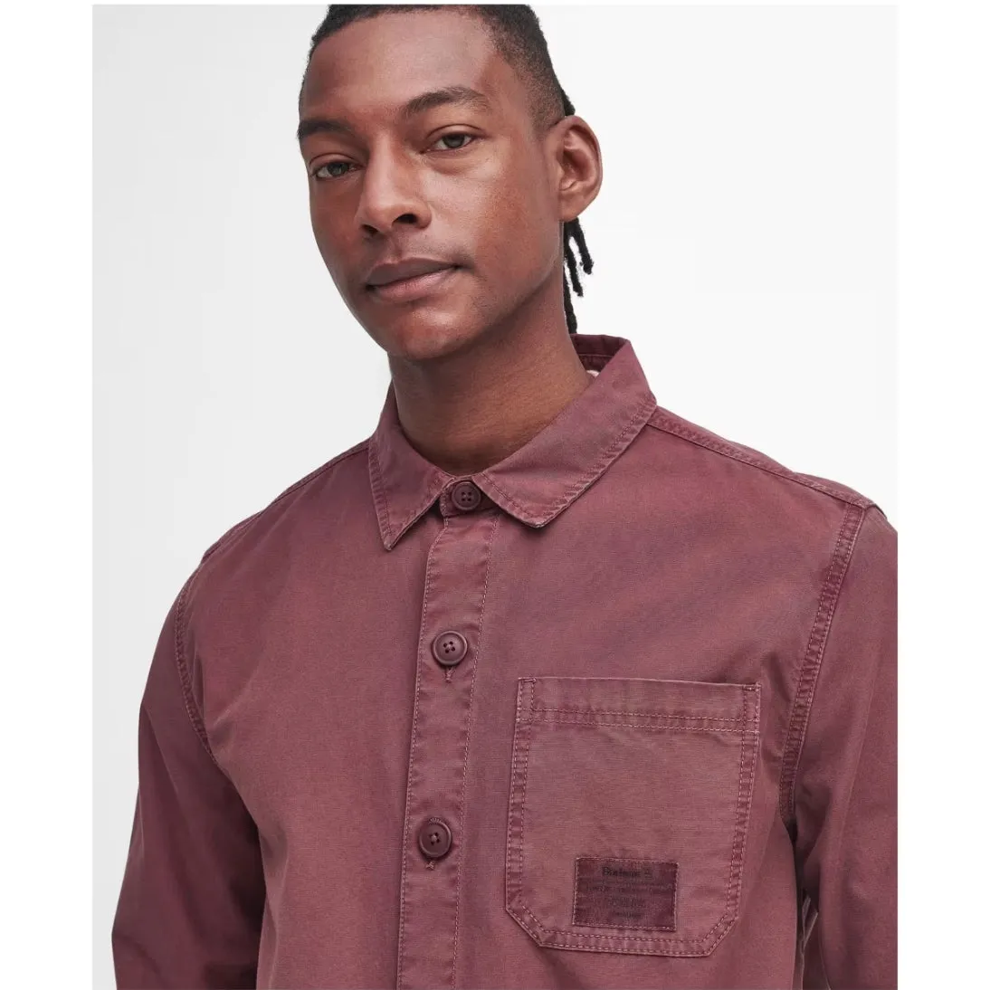 BARBOUR DEWSBURY GARMENT DYED OVERSHIRT MOS0374BR14 Desert Clay