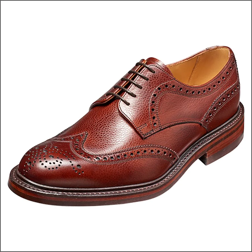 Barker Kelmarsh Cherry Grain Wingtip Derby*