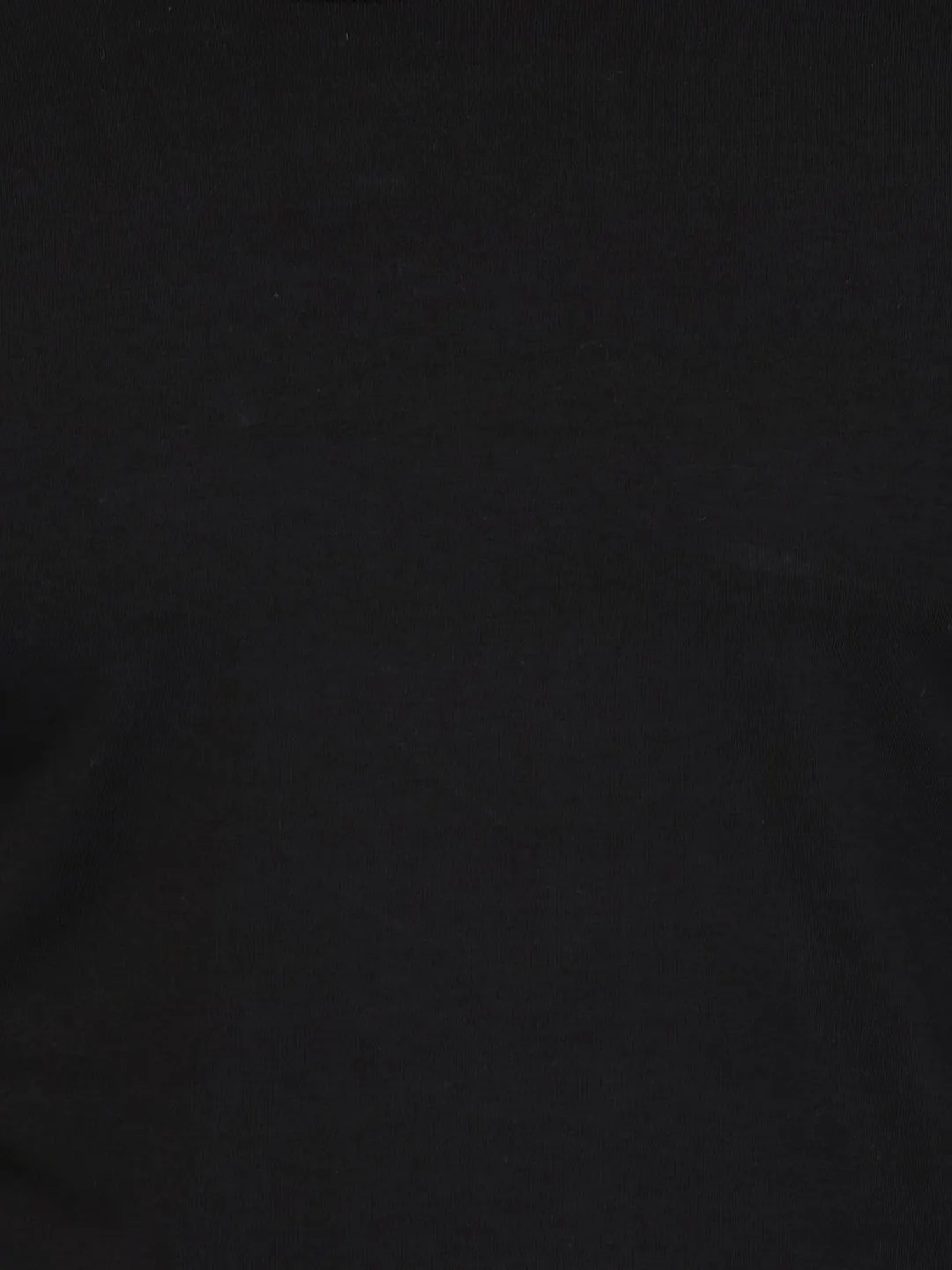 Basic Black T-shirt with Contrast White Lining