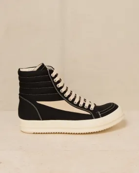 Black Vintage High Top Sneakers