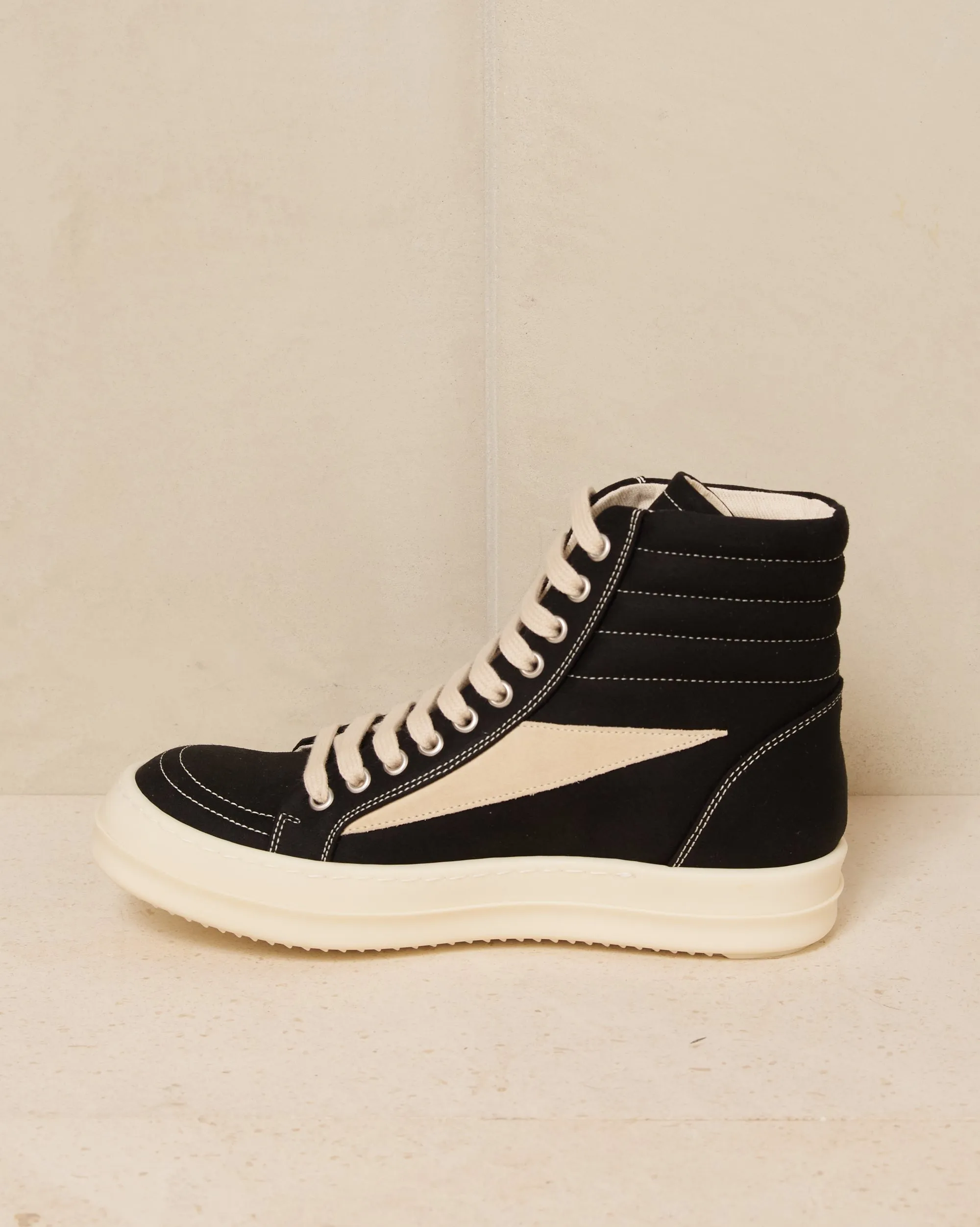 Black Vintage High Top Sneakers