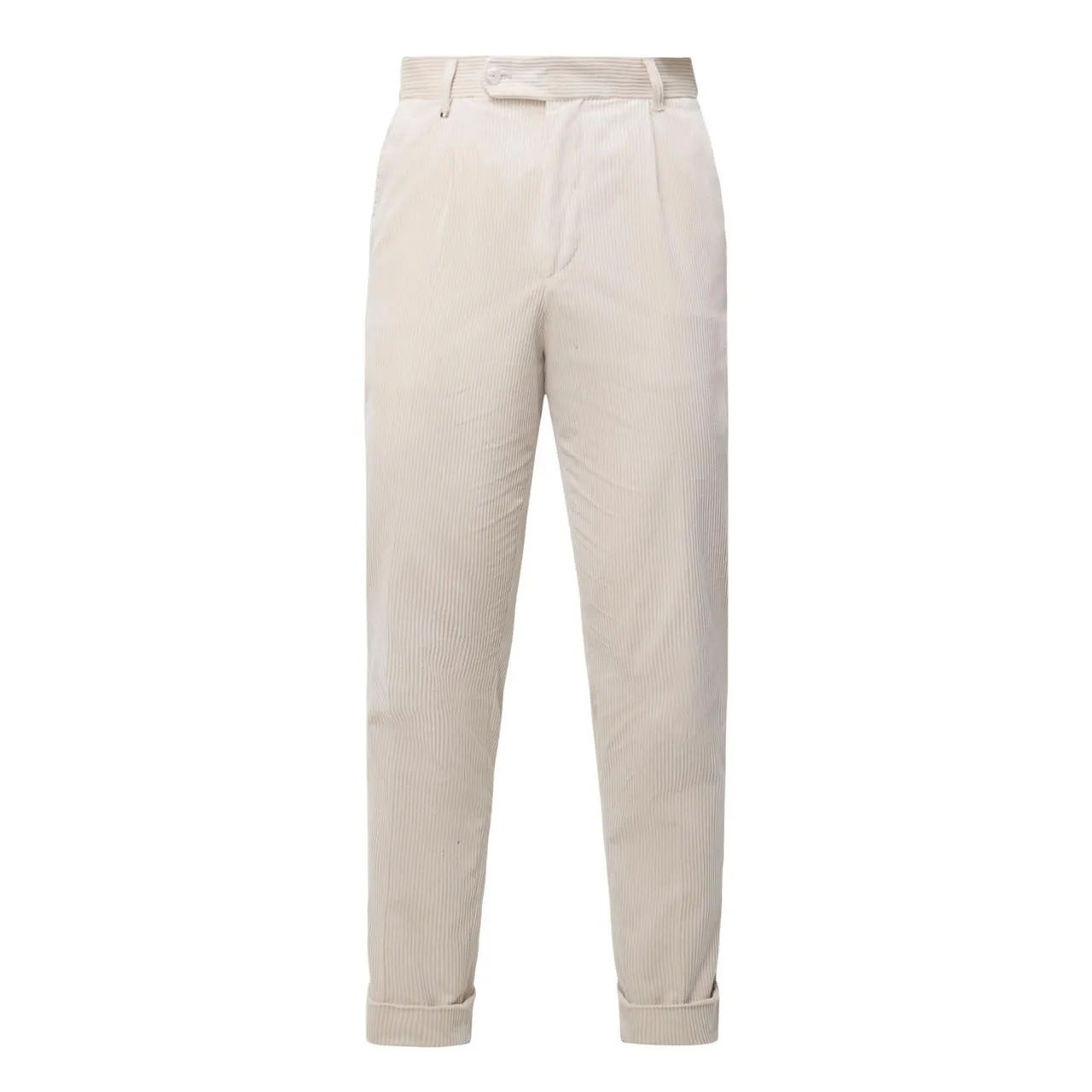 BOSS Perin Cuffed Corduroy Chinos - Natural