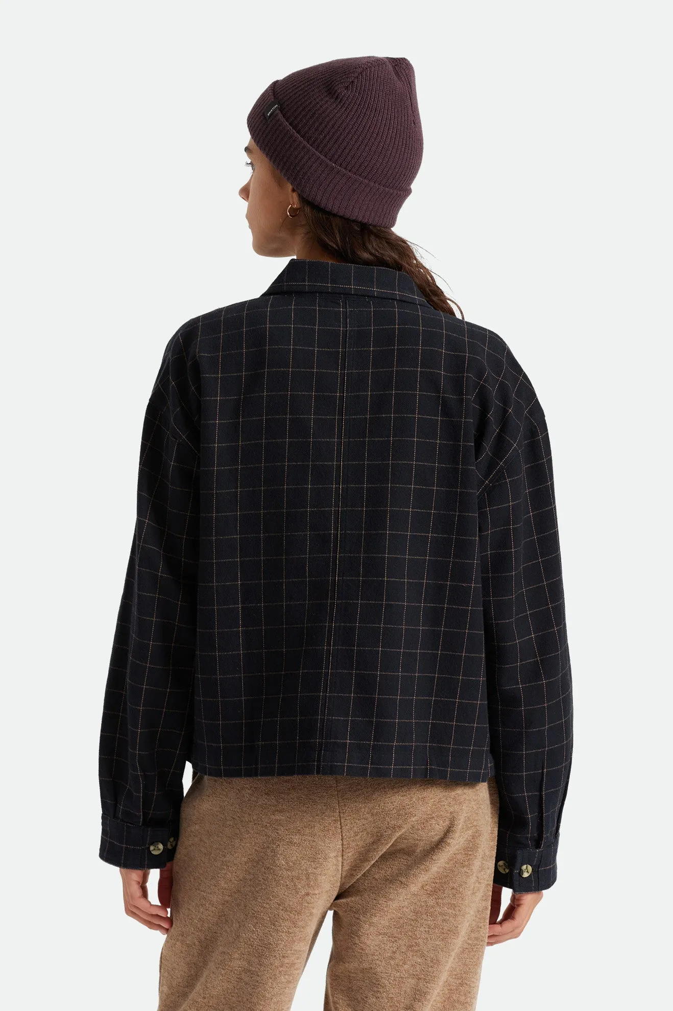 Bowery Women's L/S Flannel - Black/Twig