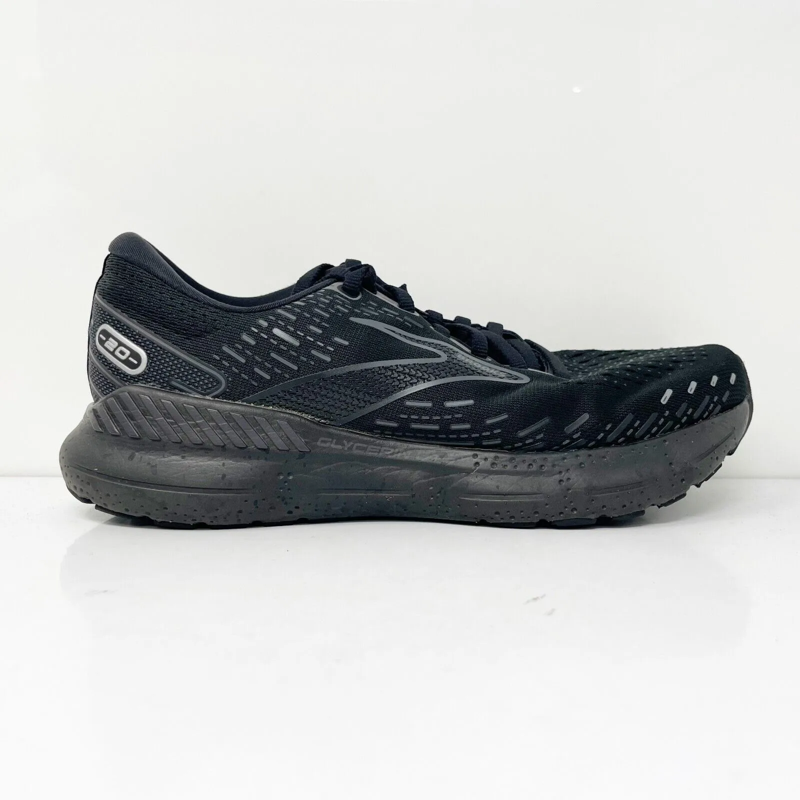 Brooks Mens Glycerin GTS 20 1103832E020 Black Running Shoes Sneakers Size 8 2E