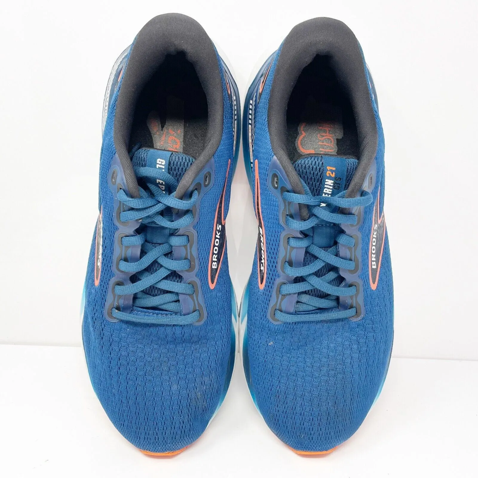 Brooks Mens Glycerin GTS 21 1104201D474 Blue Running Shoes Sneakers Size 9.5 D