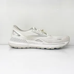 Brooks Womens Adrenaline GTS 23 1203811B104 White Running Shoes Sneakers Size 9B