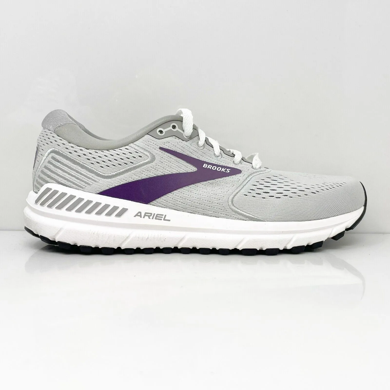 Brooks Womens Ariel 20 1203151B009 Gray Running Shoes Sneakers Size 10 B