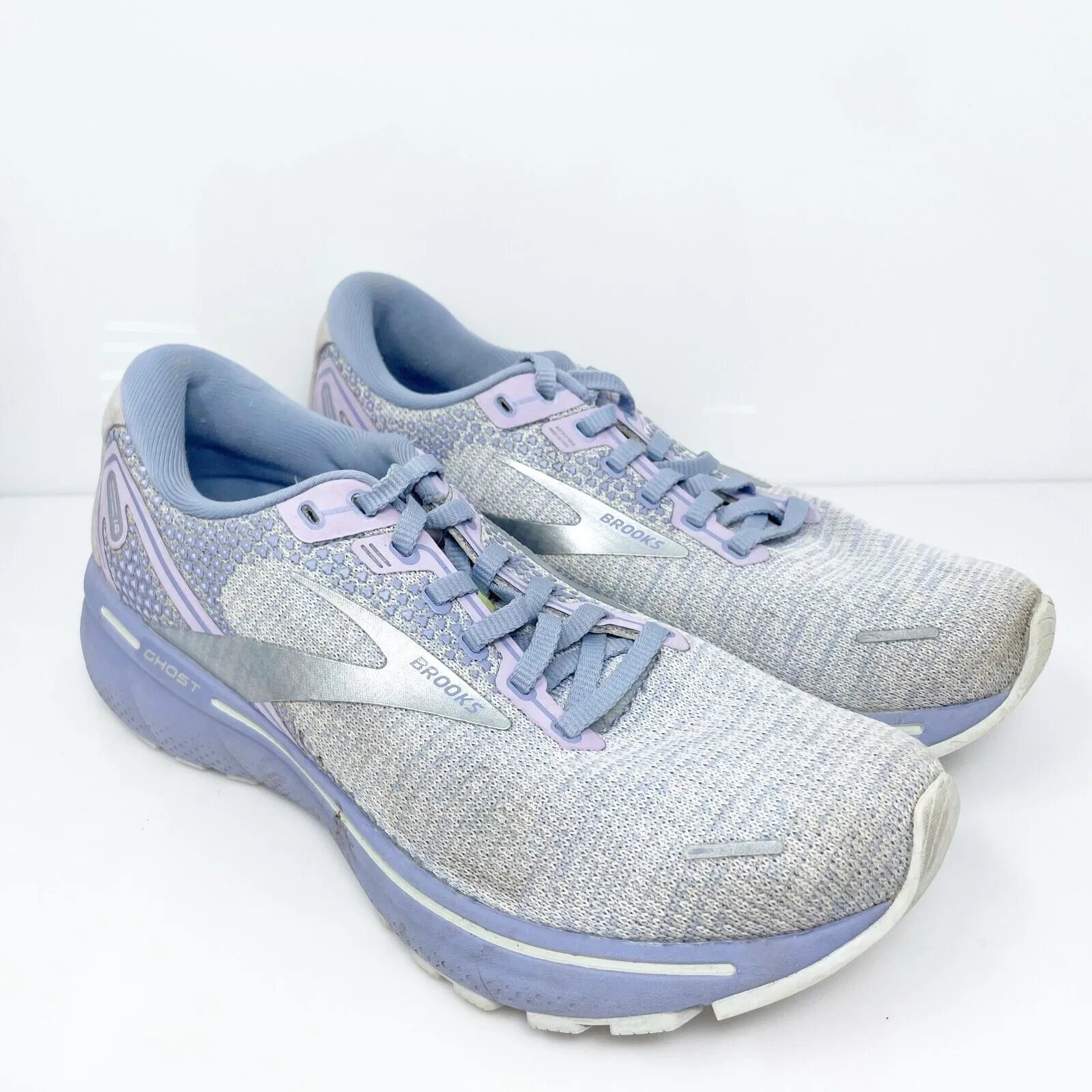 Brooks Womens Ghost 14 1203561B566 Purple Running Shoes Sneakers Size 8.5 B