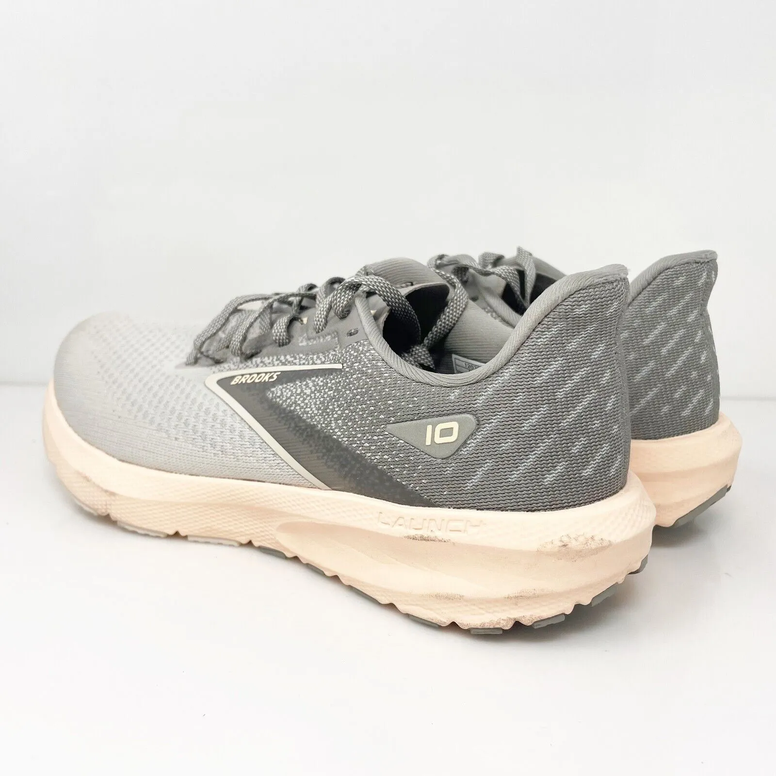 Brooks Womens Launch 10 1203981B179 Gray Running Shoes Sneakers Size 8.5 B