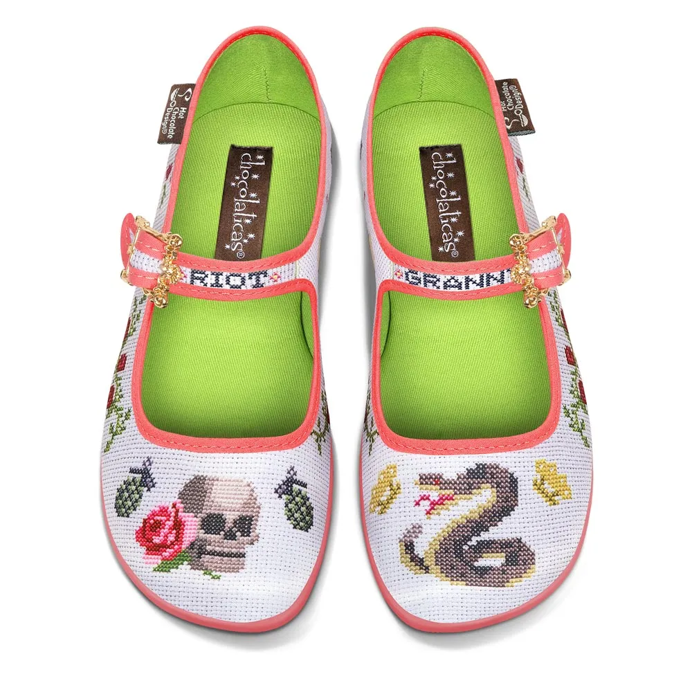 Chocolaticas® Riot Granny 2 Women's Mary Jane Flat