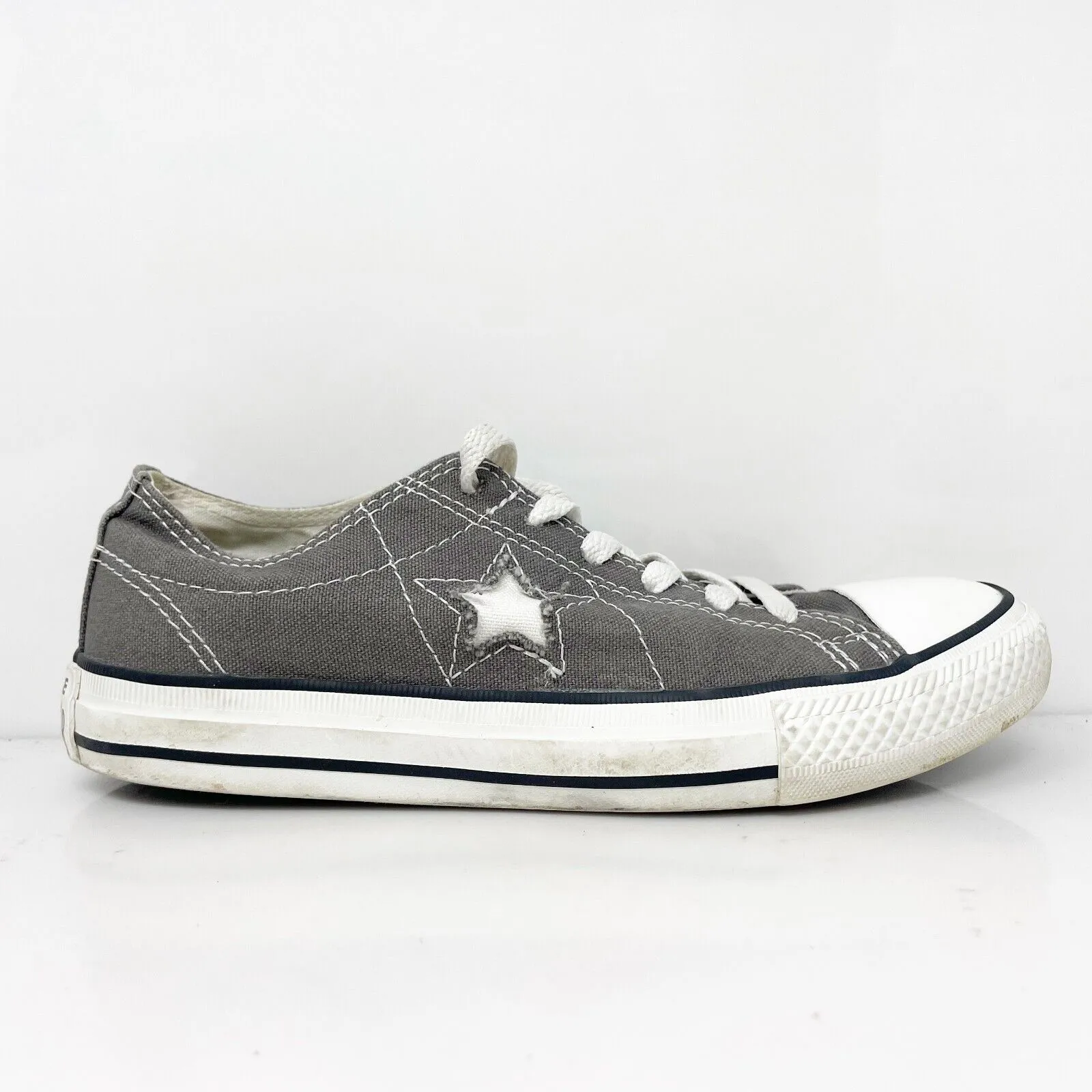 Converse Womens One Star 503653FT Gray Casual Shoes Sneakers Size 6