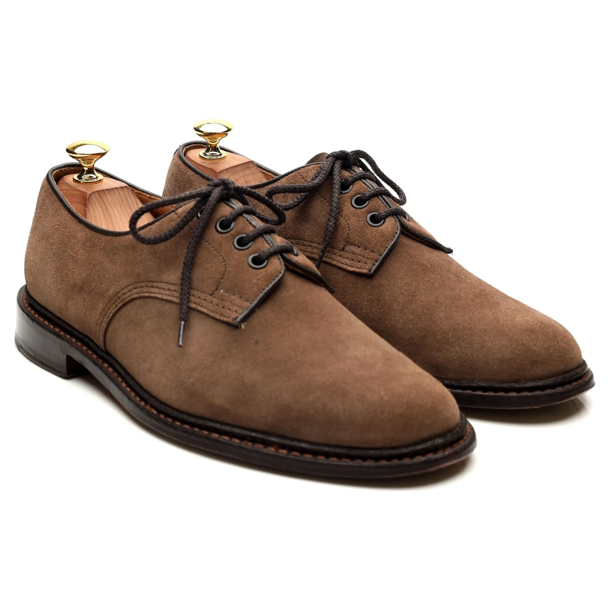 'Daniel' Light Brown Suede Derby UK 8