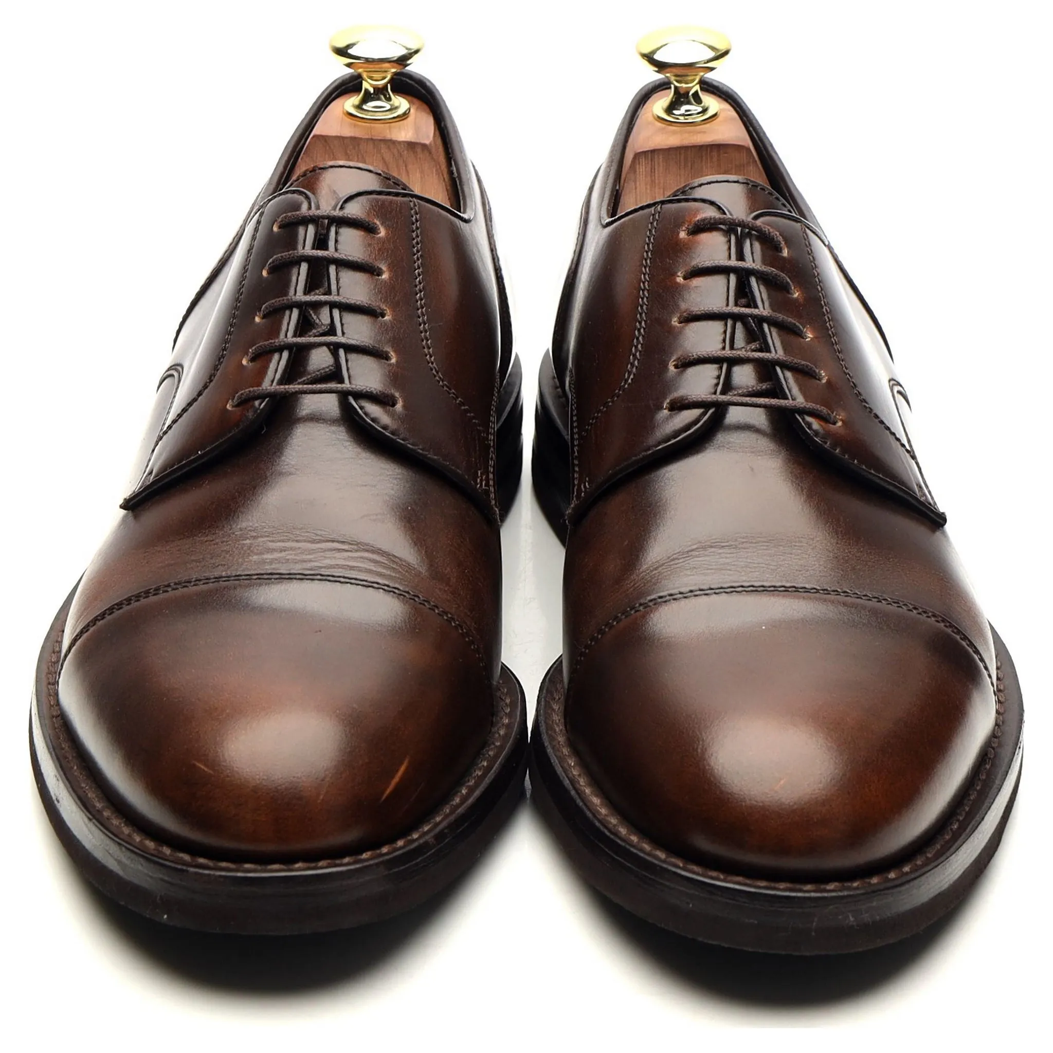 Dark Brown Leather Derby UK 7 EU 41