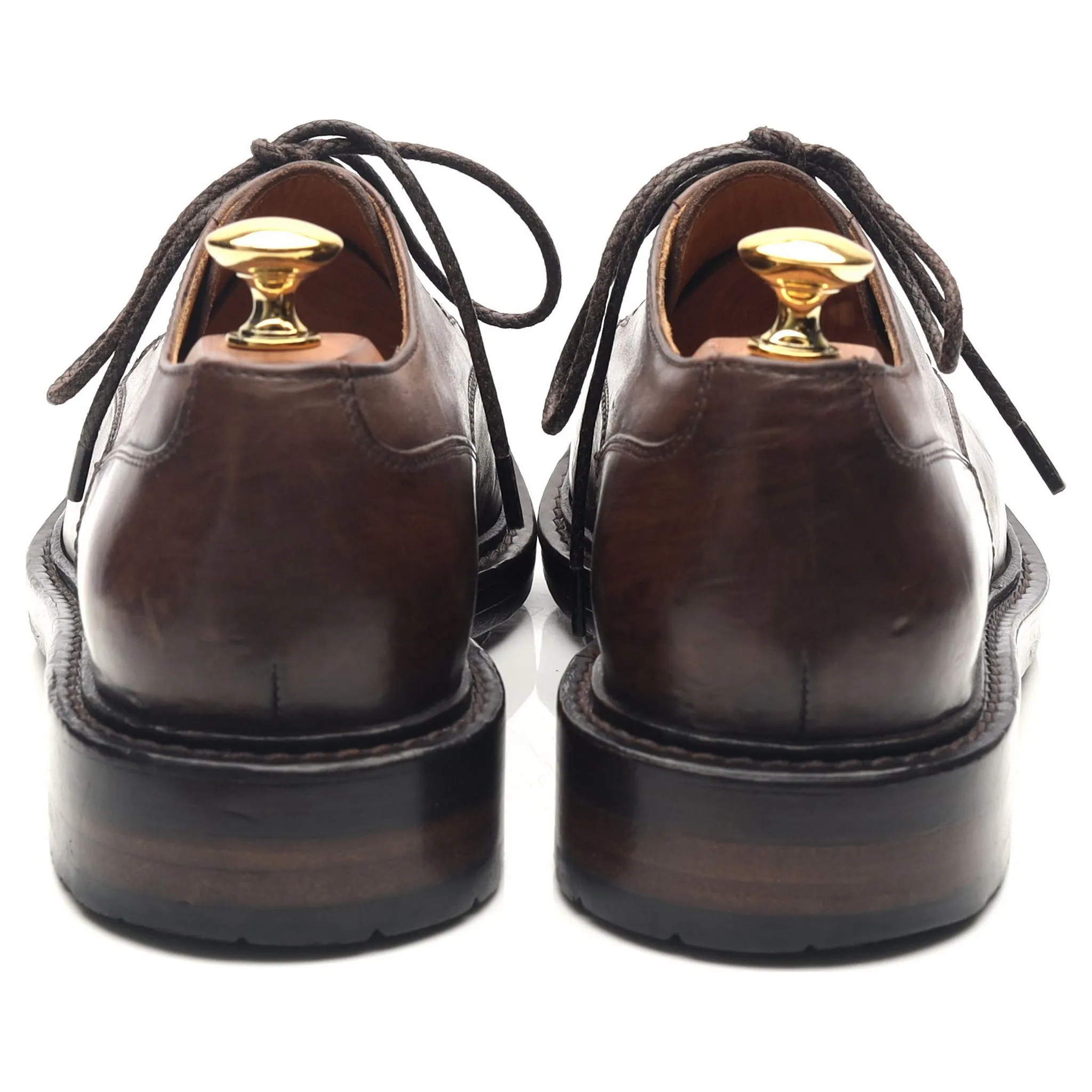 Dark Brown Leather Split Toe Derby UK 6 EU 40