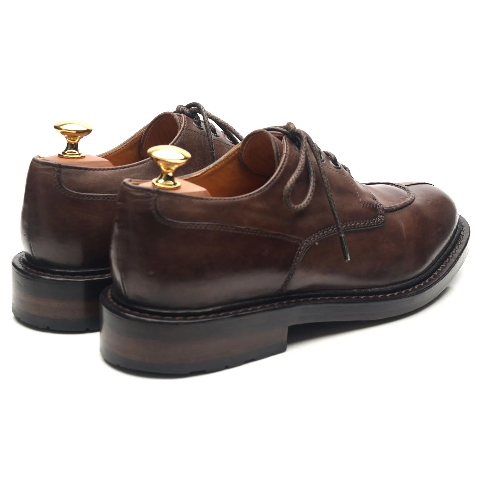 Dark Brown Leather Split Toe Derby UK 6 EU 40