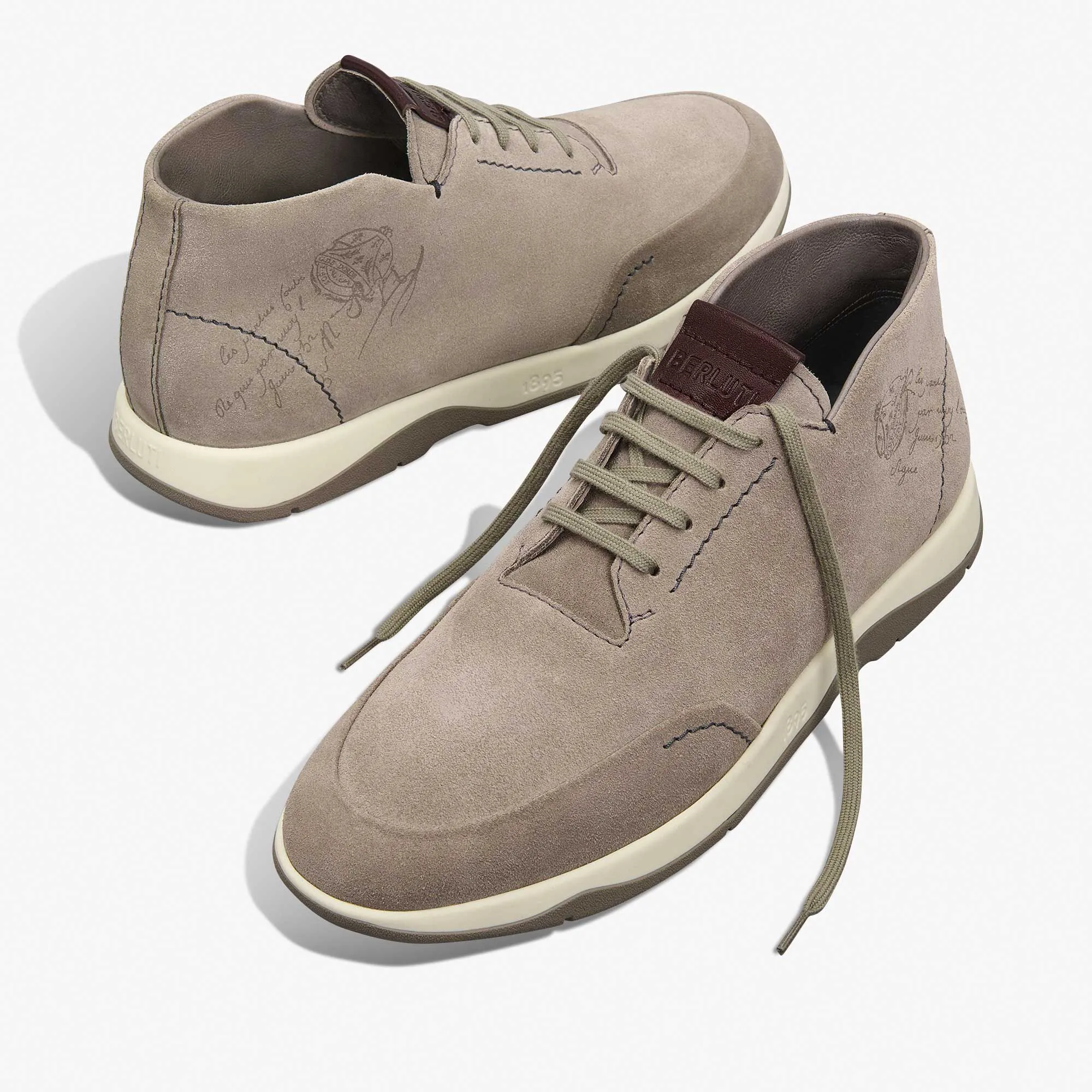 Échappée Scritto Suede Calf Mid Top Derby