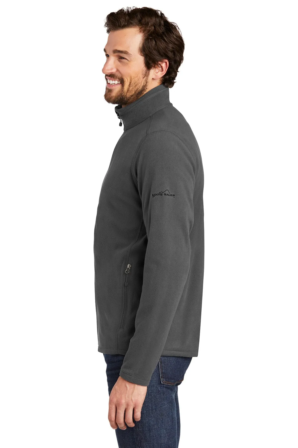 Eddie Bauer Custom Microfleece Jackets, Grey Steel