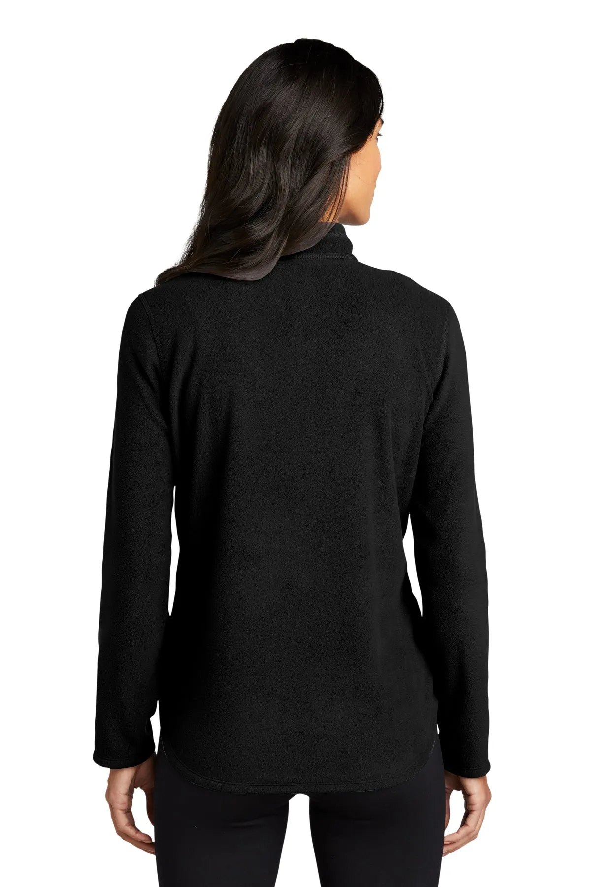 Eddie Bauer Ladies 1/2-Zip Custom Microfleece Jackets, Black