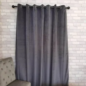 Elegance Readymade Interlined Curtains - Graphite