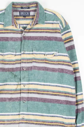 Extra Soft Mint Striped Vintage Flannel 2822