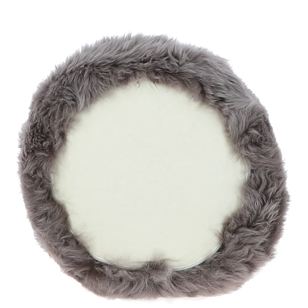 Fenland Sheepskin Pouffe Stool Mink: FF-POUFFE