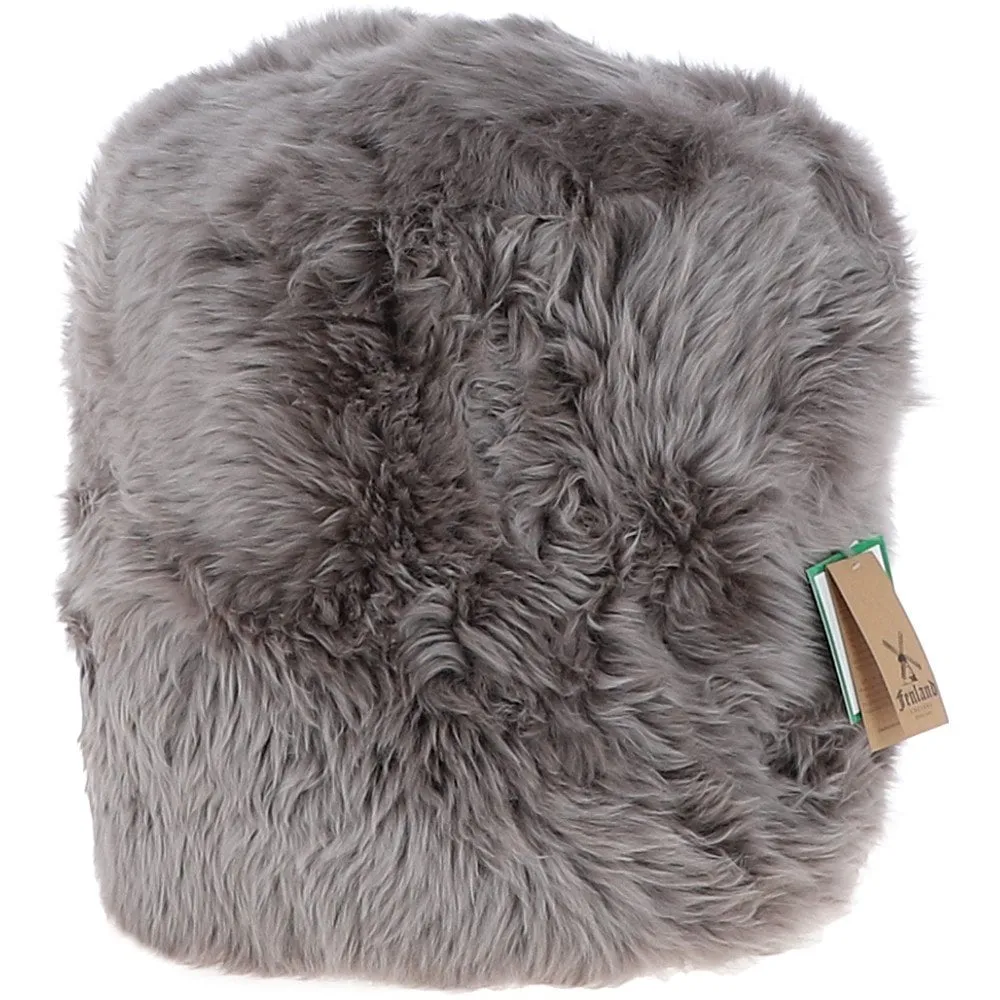 Fenland Sheepskin Pouffe Stool Mink: FF-POUFFE