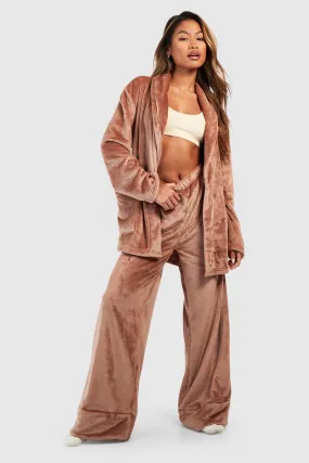 Fleece Lounge Wide Leg Pants