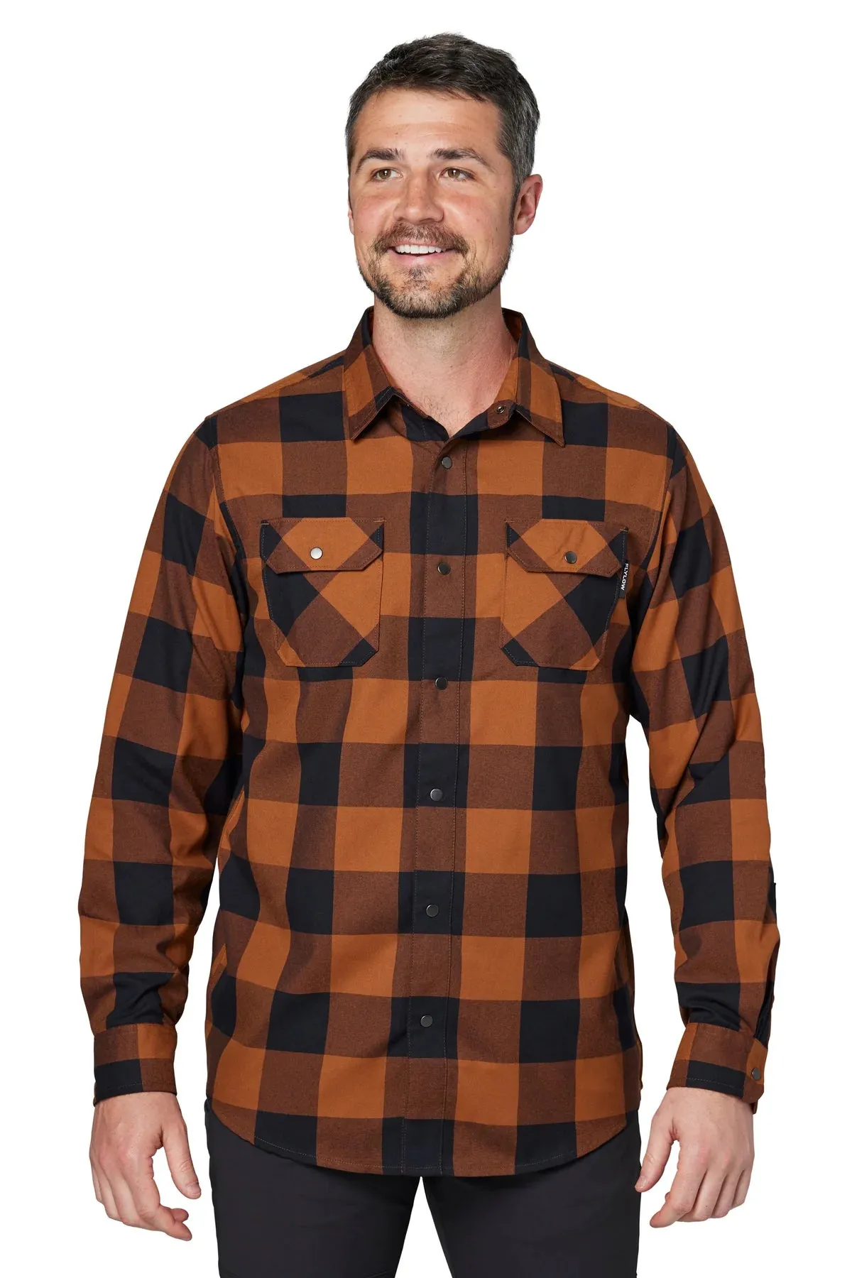 FlyLow Men's Handlebar Temperature Regulating Midlayer Tech Flannel