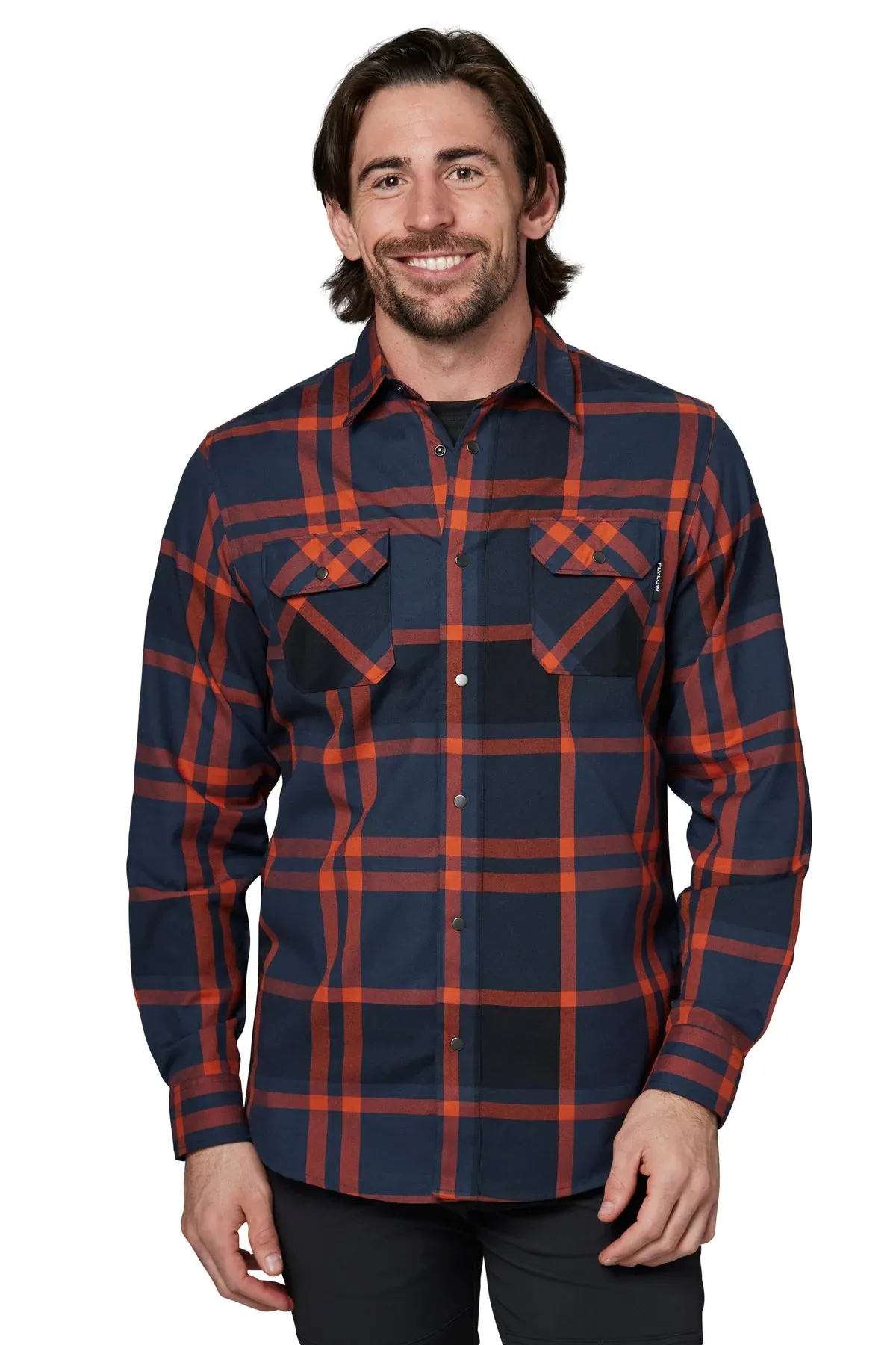 FlyLow Men's Handlebar Temperature Regulating Midlayer Tech Flannel