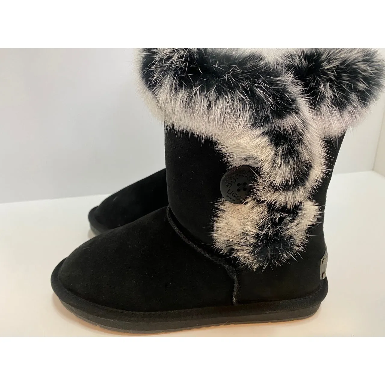 Fur Trim Classic Sheepskin Boots