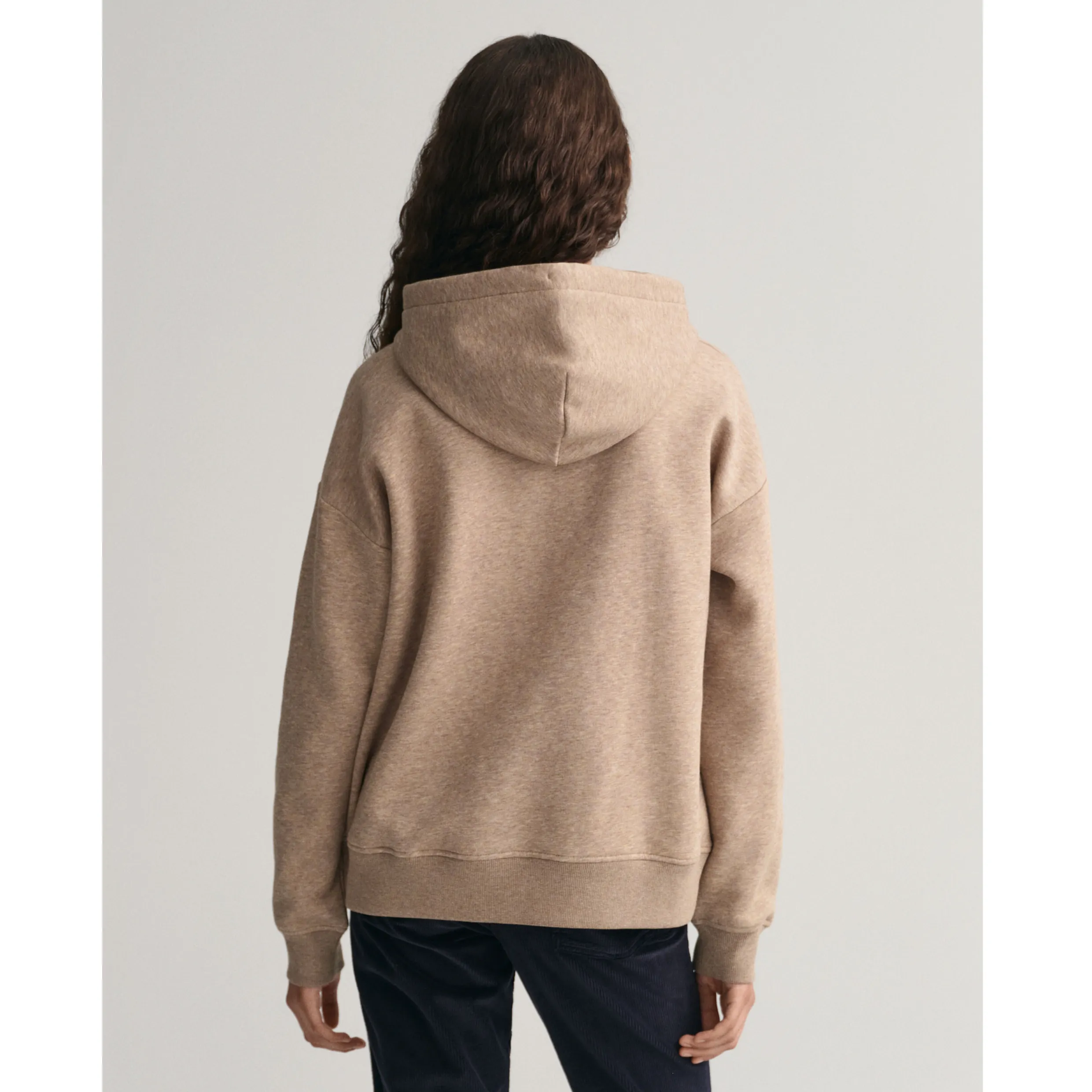 GANT Relaxed Fit Shield Hoodie 4654 Desert Brown