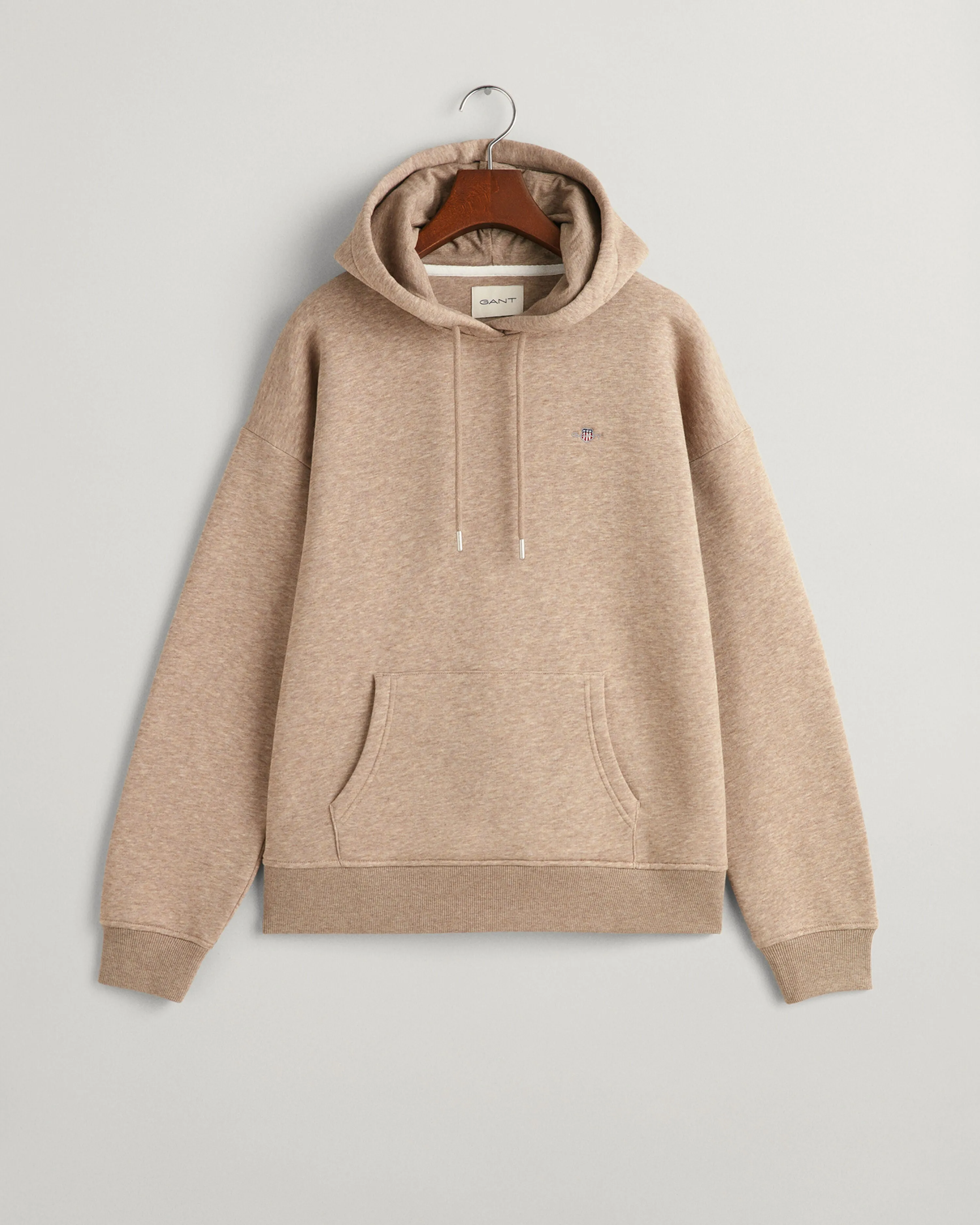 GANT Relaxed Fit Shield Hoodie 4654 Desert Brown