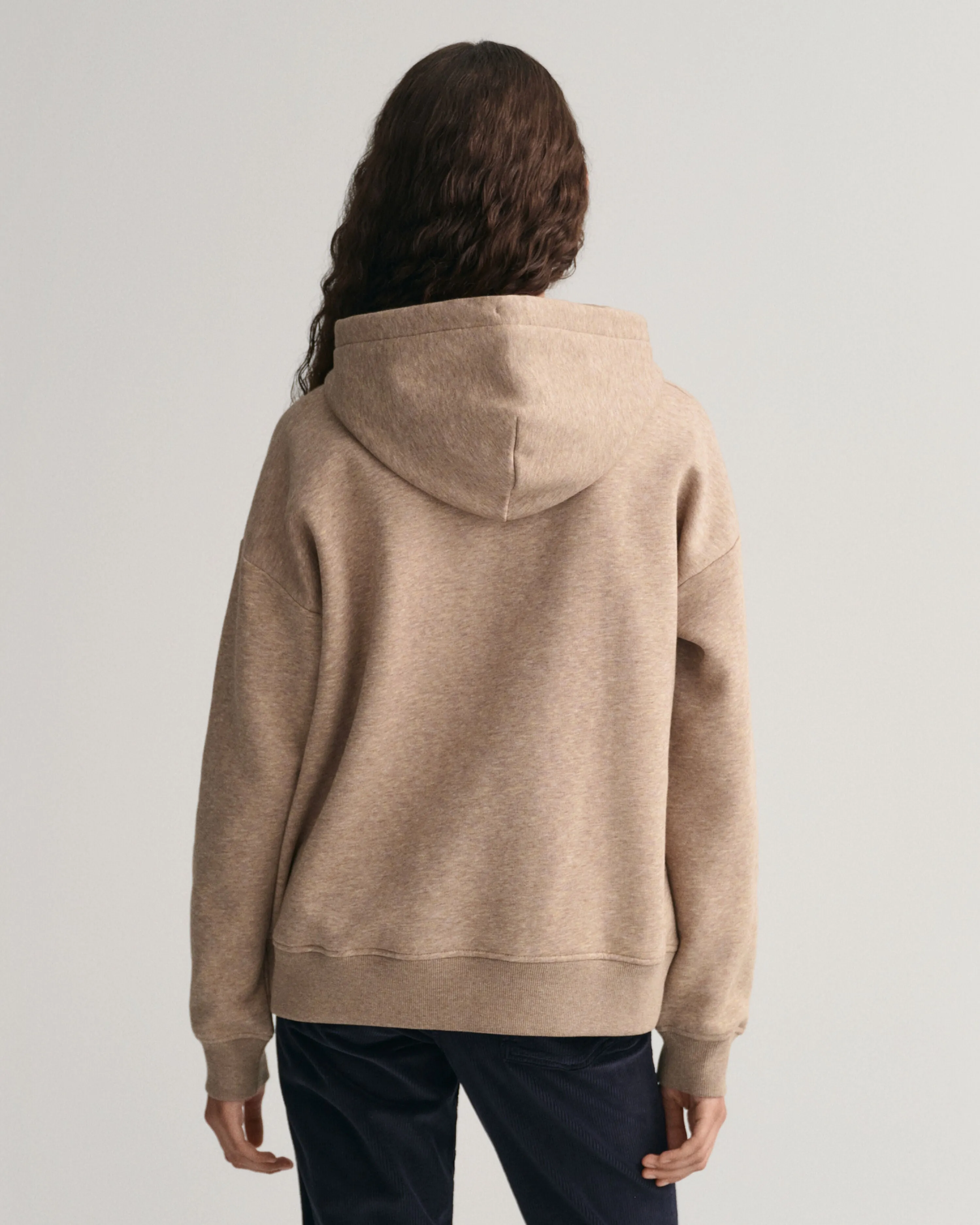 GANT Relaxed Fit Shield Hoodie 4654 Desert Brown