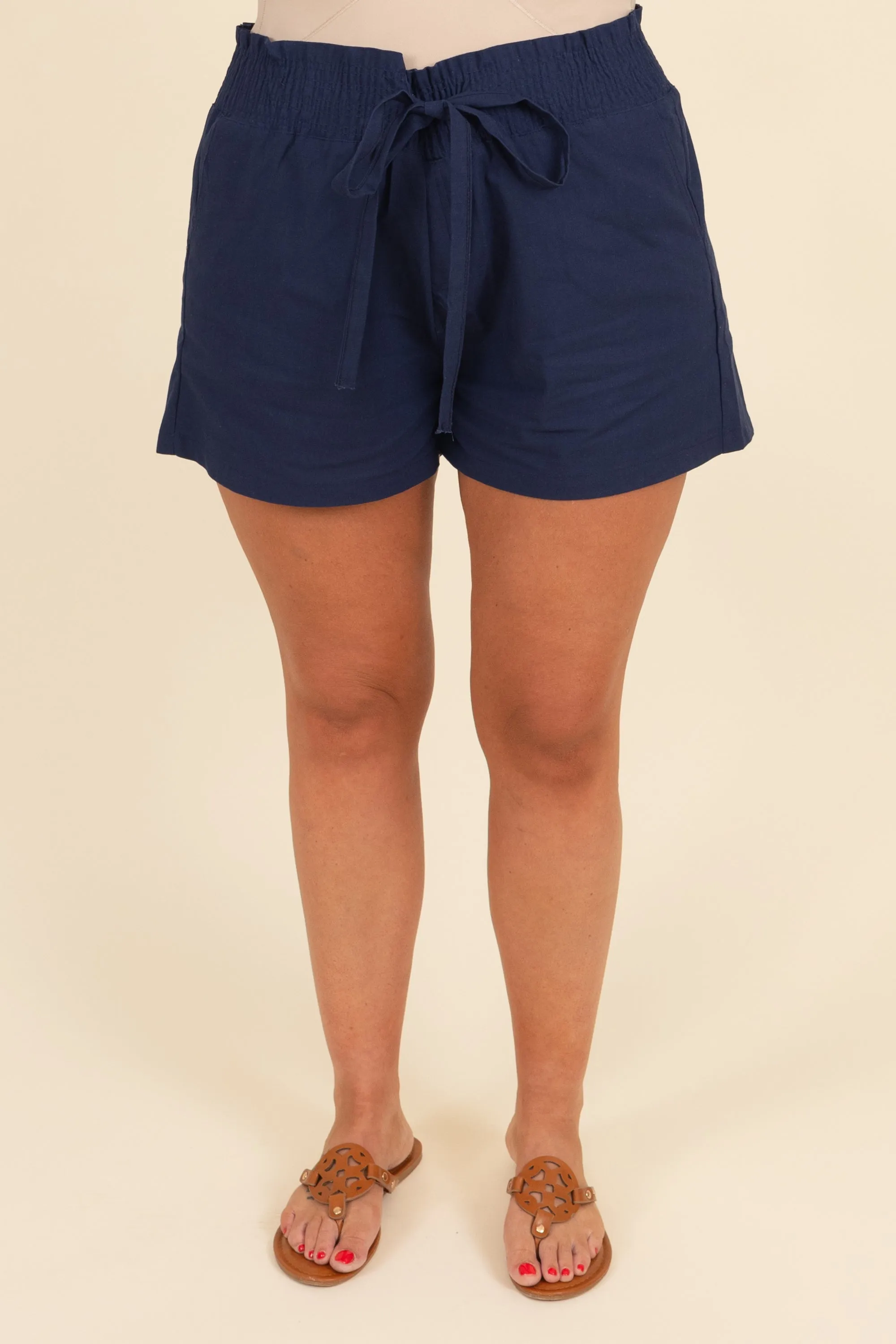 Give You Attitude Shorts, Navy