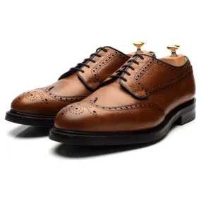 'Grafton' Tan Brown Leather Derby Brogues UK 11 G