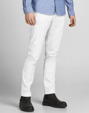 Jack & Jones Marco Bowie Slim Chinos White