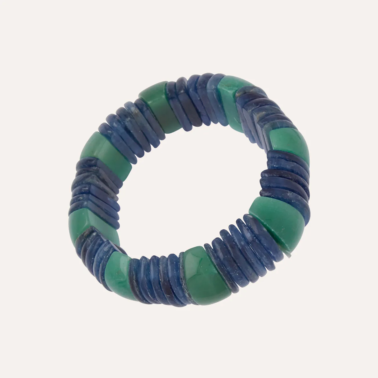 Kyanite & Adventurine Stretch Bracelet