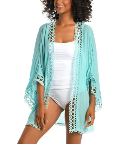 La Blanca Illusion Kimono In Ice