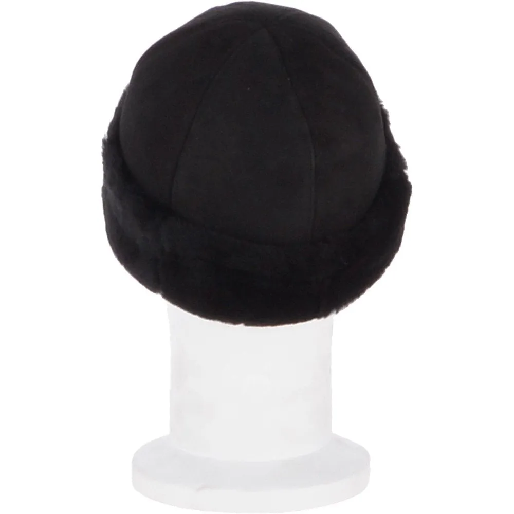 Ladies Luxury Sheepskin  Hat Black : Cahira