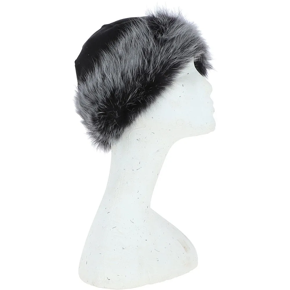 Ladies Luxury Sheepskin Long Hair Hat Black/Brissa: KB-496